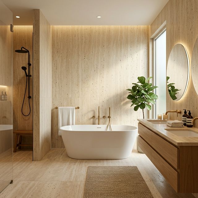 Baño Travertino